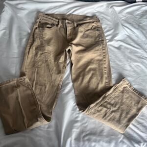 Levi’s 511 Slim Fit Men’s Jeans W32 L30 Khaki Tan Stretch Casual Denim Pants